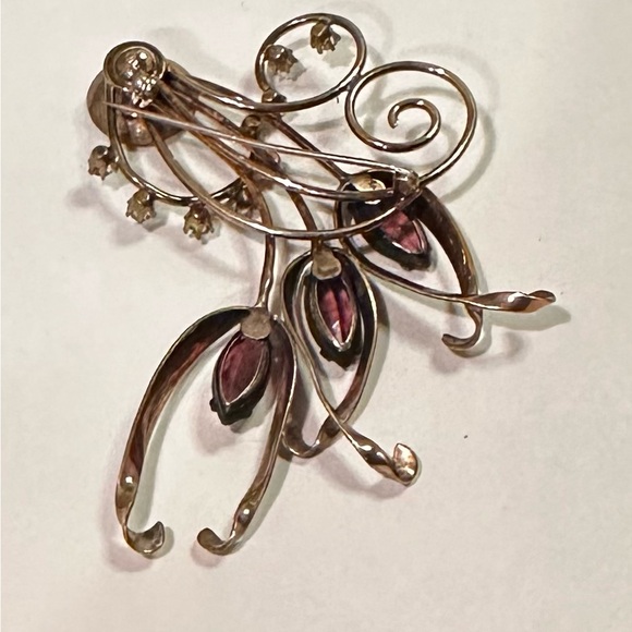 Large 1940s goldfilled brooch - Picture 3 of 7